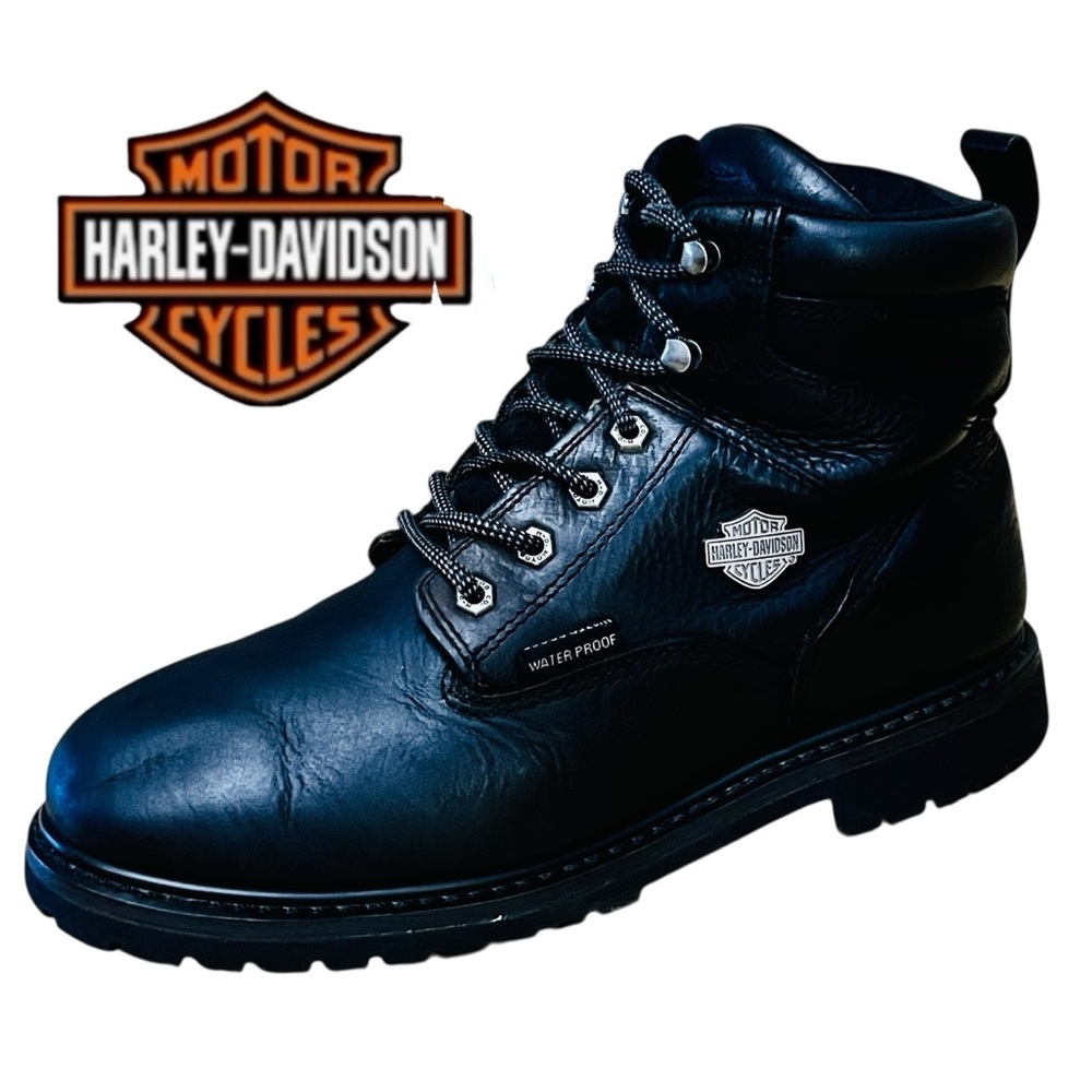 Harley-Davidson Boots Mens Sz 12 Oil Resistan Work Motorcycle Water Proof D93565